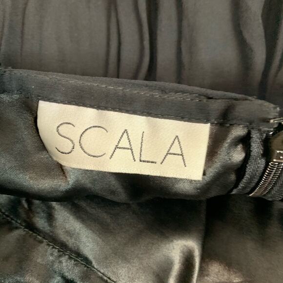 Scala silk sequined open back fit flare dress - Picture 5 of 8